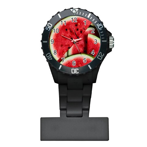 Watermelon, Fruit, Green, Red Plastic Nurses Watch from ArtsNow.com Front