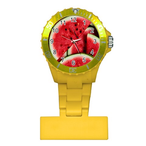 Watermelon, Fruit, Green, Red Plastic Nurses Watch from ArtsNow.com Front