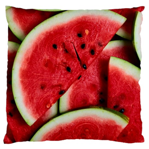 Watermelon, Fruit, Green, Red Standard Premium Plush Fleece Cushion Case (One Side) from ArtsNow.com Front