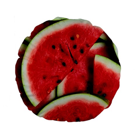 Watermelon, Fruit, Green, Red Standard 15  Premium Flano Round Cushions from ArtsNow.com Back