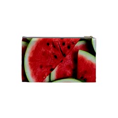 Watermelon, Fruit, Green, Red Cosmetic Bag (XS) from ArtsNow.com Back