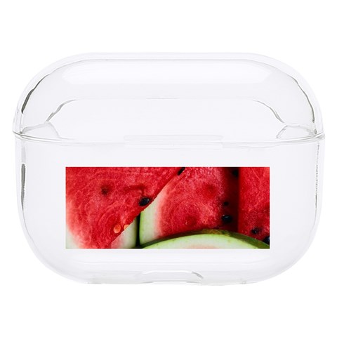 Watermelon, Fruit, Green, Red Hard PC AirPods Pro Case from ArtsNow.com Front