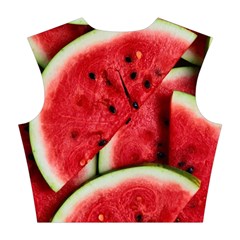 Watermelon, Fruit, Green, Red Cotton Crop Top from ArtsNow.com Back