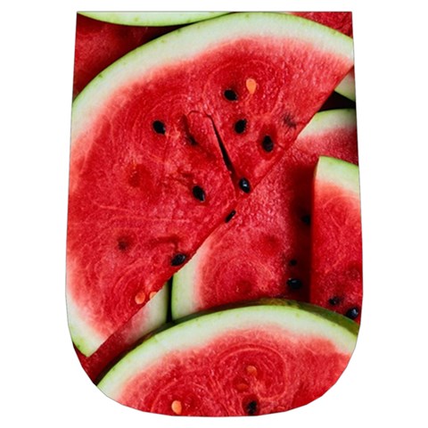 Watermelon, Fruit, Green, Red Wristlet Pouch Bag (Small) from ArtsNow.com Left Side