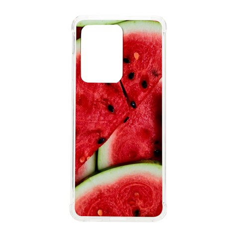 Watermelon, Fruit, Green, Red Samsung Galaxy S20 Ultra 6.9 Inch TPU UV Case from ArtsNow.com Front