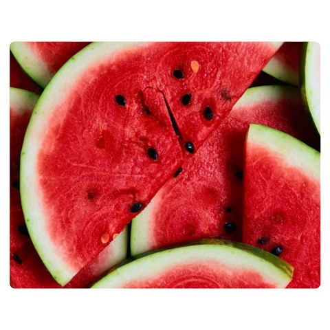 Watermelon, Fruit, Green, Red Premium Plush Fleece Blanket (Medium) from ArtsNow.com 60 x50  Blanket Front