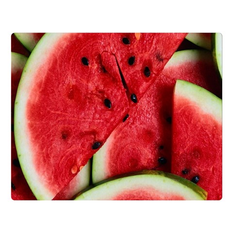 Watermelon, Fruit, Green, Red Premium Plush Fleece Blanket (Large) from ArtsNow.com 80 x60  Blanket Front