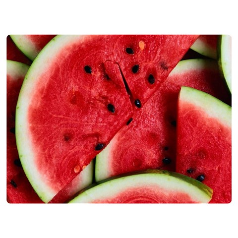 Watermelon, Fruit, Green, Red Premium Plush Fleece Blanket (Extra Small) from ArtsNow.com 40 x30  Blanket Front