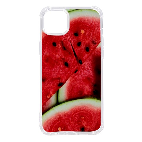 Watermelon, Fruit, Green, Red iPhone 14 Plus TPU UV Print Case from ArtsNow.com Front