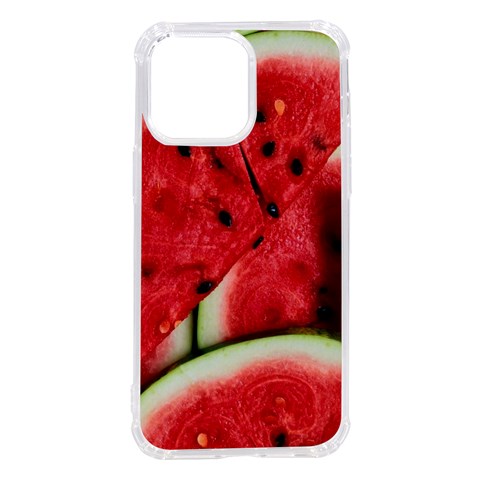 Watermelon, Fruit, Green, Red iPhone 14 Pro Max TPU UV Print Case from ArtsNow.com Front