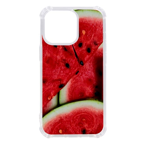 Watermelon, Fruit, Green, Red iPhone 13 Pro TPU UV Print Case from ArtsNow.com Front