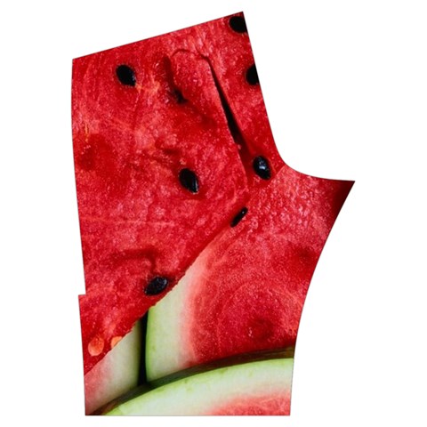 Watermelon, Fruit, Green, Red Men s Side Zip Front Pouch Ski And Snowboard Bib Pants	 from ArtsNow.com Back Left