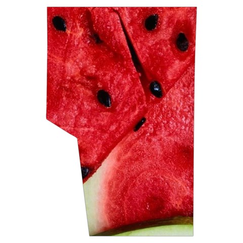 Watermelon, Fruit, Green, Red Men s Side Zip Front Pouch Ski And Snowboard Bib Pants	 from ArtsNow.com Back Right Center