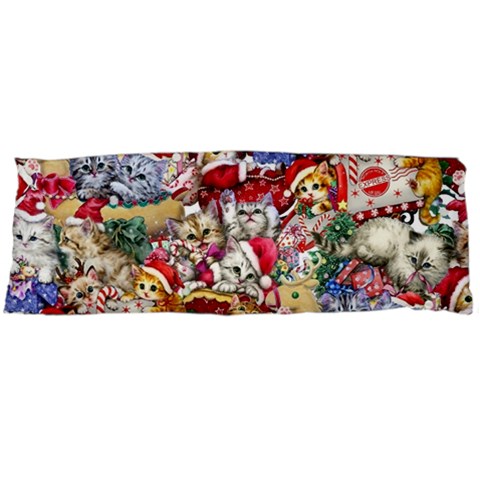 Pattern Kitten Christmas One Side Body Pillow Cases from ArtsNow.com Body Pillow Case