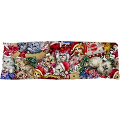 Pattern Kitten Christmas 21 x63  Body Pillow Case Dakimakura (Two Sides) from ArtsNow.com Front