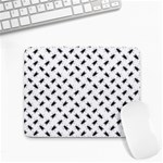 Fly Phot Motif Seamless Black And White Pattern Small Mousepad