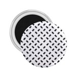 Fly Phot Motif Seamless Black And White Pattern 2.25  Magnets