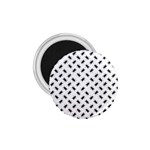 Fly Phot Motif Seamless Black And White Pattern 1.75  Magnets