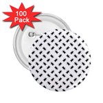 Fly Phot Motif Seamless Black And White Pattern 2.25  Buttons (100 pack) 