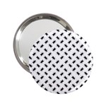 Fly Phot Motif Seamless Black And White Pattern 2.25  Handbag Mirrors