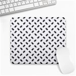 Fly Phot Motif Seamless Black And White Pattern Large Mousepad