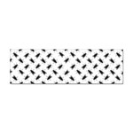 Fly Phot Motif Seamless Black And White Pattern Sticker (Bumper)