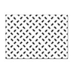 Fly Phot Motif Seamless Black And White Pattern Sticker A4 (10 pack)