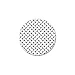 Fly Phot Motif Seamless Black And White Pattern Golf Ball Marker