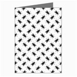 Fly Phot Motif Seamless Black And White Pattern Greeting Cards (Pkg of 8)