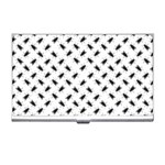 Fly Phot Motif Seamless Black And White Pattern Business Card Holder