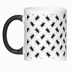 Fly Phot Motif Seamless Black And White Pattern Morph Mug from ArtsNow.com Left