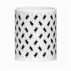 Fly Phot Motif Seamless Black And White Pattern Morph Mug from ArtsNow.com Center