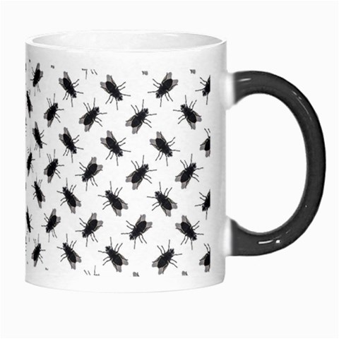 Fly Phot Motif Seamless Black And White Pattern Morph Mug from ArtsNow.com Right