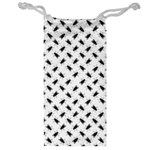 Fly Phot Motif Seamless Black And White Pattern Jewelry Bag