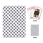 Fly Phot Motif Seamless Black And White Pattern Playing Cards Single Design (Rectangle)