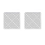 Fly Phot Motif Seamless Black And White Pattern Cufflinks (Square)