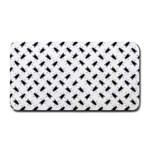 Fly Phot Motif Seamless Black And White Pattern Medium Bar Mat