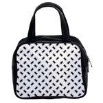 Fly Phot Motif Seamless Black And White Pattern Classic Handbag (Two Sides)