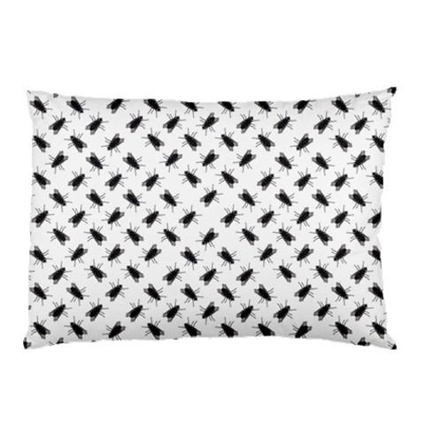 Fly Phot Motif Seamless Black And White Pattern Pillow Case from ArtsNow.com 26.62 x18.9  Pillow Case