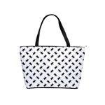 Fly Phot Motif Seamless Black And White Pattern Classic Shoulder Handbag