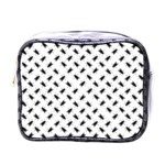 Fly Phot Motif Seamless Black And White Pattern Mini Toiletries Bag (One Side)