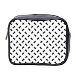 Fly Phot Motif Seamless Black And White Pattern Mini Toiletries Bag (Two Sides)