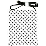 Fly Phot Motif Seamless Black And White Pattern Shoulder Sling Bag