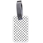 Fly Phot Motif Seamless Black And White Pattern Luggage Tag (one side)