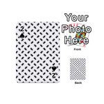 Fly Phot Motif Seamless Black And White Pattern Playing Cards 54 Designs (Mini)