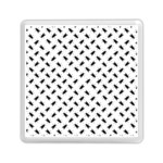 Fly Phot Motif Seamless Black And White Pattern Memory Card Reader (Square)