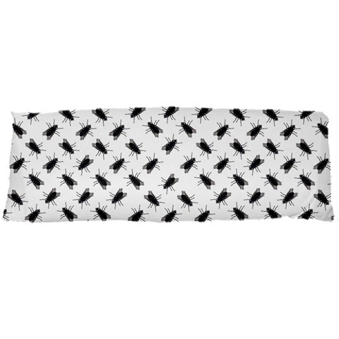 Fly Phot Motif Seamless Black And White Pattern 21 x60  Body Pillow Case Dakimakura (Two Sides) from ArtsNow.com Back