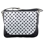 Fly Phot Motif Seamless Black And White Pattern Messenger Bag