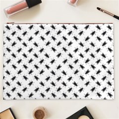 Fly Phot Motif Seamless Black And White Pattern Cosmetic Bag (XXL) from ArtsNow.com Front