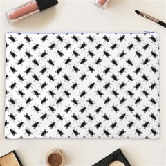 Fly Phot Motif Seamless Black And White Pattern Cosmetic Bag (XXL) from ArtsNow.com Back